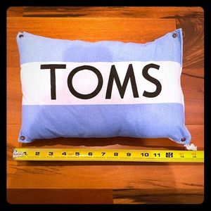 Toms shoe bag pillow